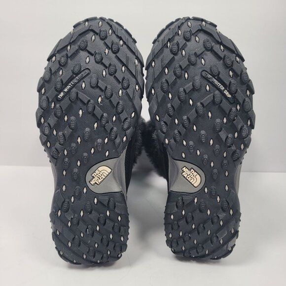 The North Face Nuptse Down Women's Faux Fur Winter Black Boots US Size 6 - Picture 9 of 12